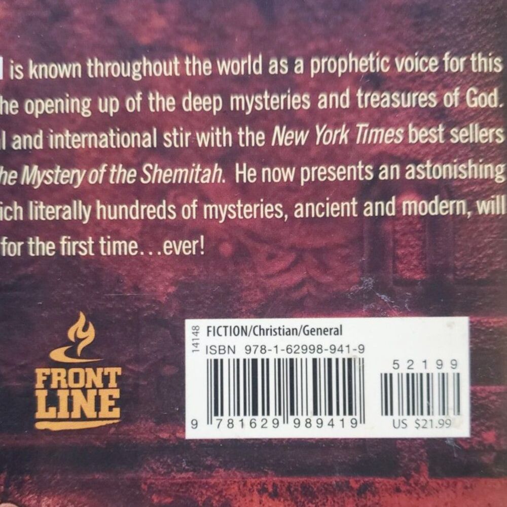 The Book Of Mysteries Jonathan Cahn Hardcover Christian Fiction Book Good - Picture 6 of 7